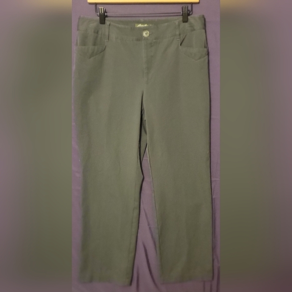 Eddie Bauer Womens Dark Grey Trousers Size 12 Short - Picture 1 of 7